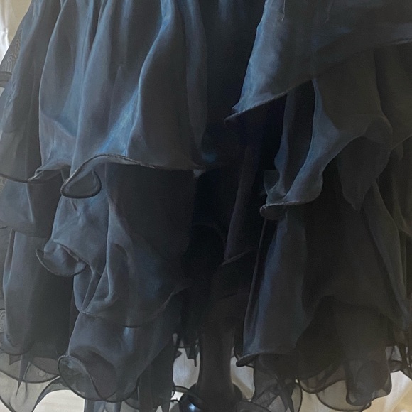 Preowned black ruffled layered dance outfit size 2-4 - Picture 3 of 11